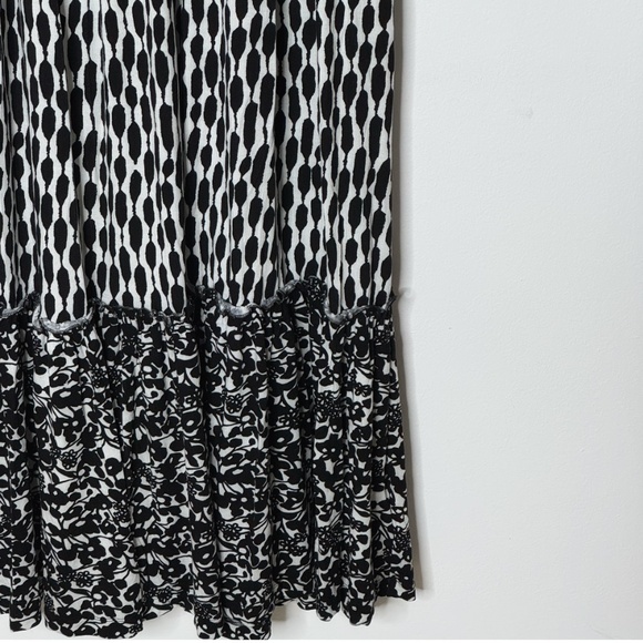 NWT Anthropologie Dress Plenty By Tracy Reece Maxi Black Print Marcia Stretch - Picture 8 of 16